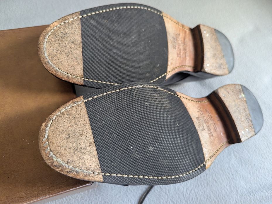 Buty męskie Berwick czarne, szyte metoda Goodyear welted, r7,5, r42