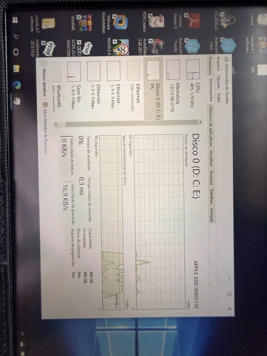 Tablet 13” touch Windows Industrial Diagnostico Auto Motion Computing i5 8GB RAM 512GB M2 DualBoot