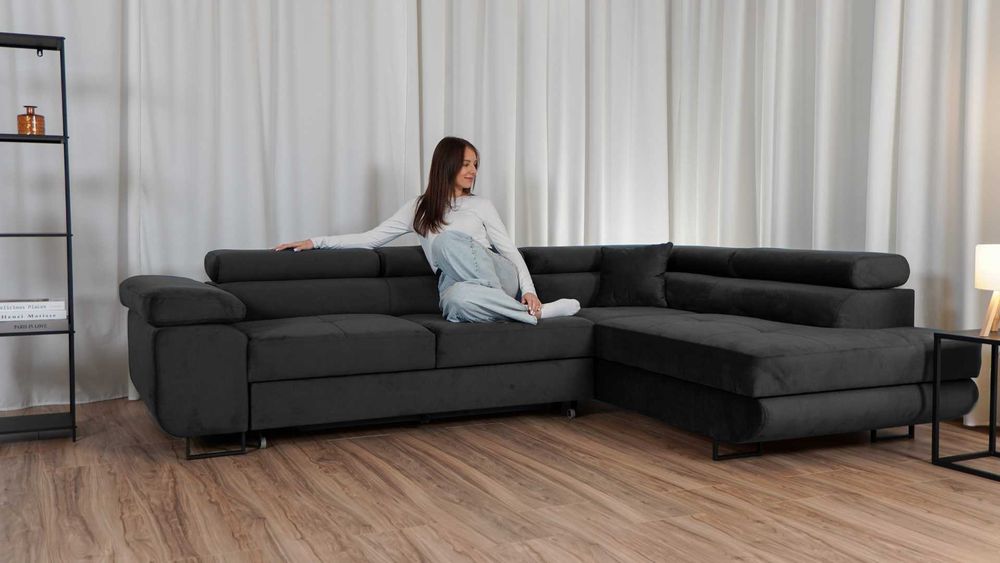 Narożnik Rio. Rogówka. Regulowane zagłówki. Sprężyny! Szybka dostawa!