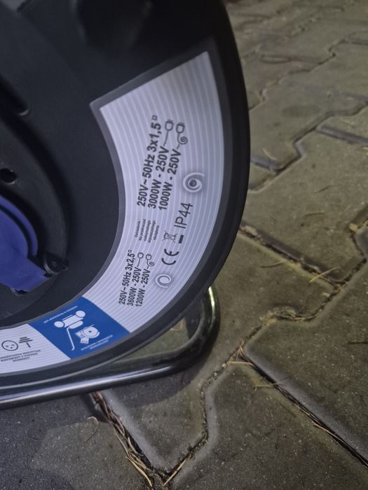Przedłużacz bębnowy 50m 3x1.5mm2 nowy