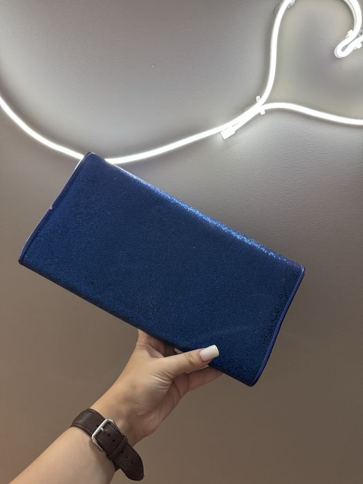 Клатч. Сумка. Синя. Електрик. Синій.