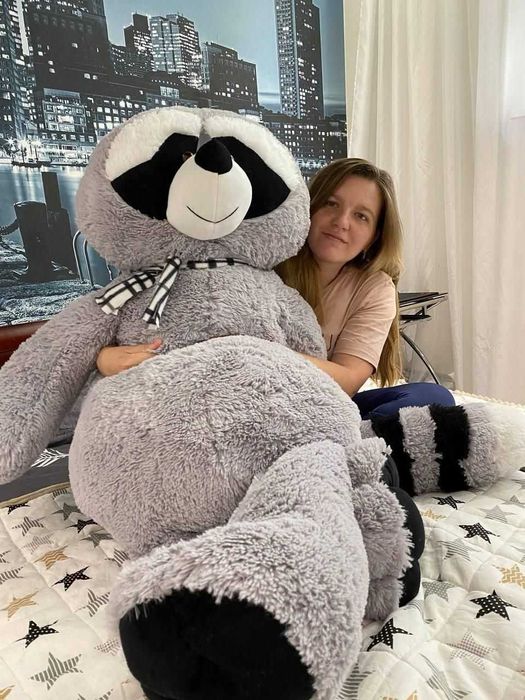Великий плюшевий Єнот 80 см!