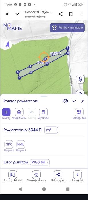 Działka leśna sprzedam