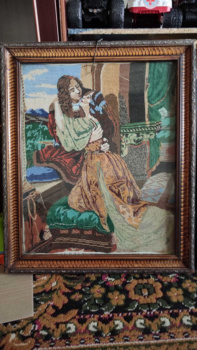 Вишита картина з рамкою і склом 60×48