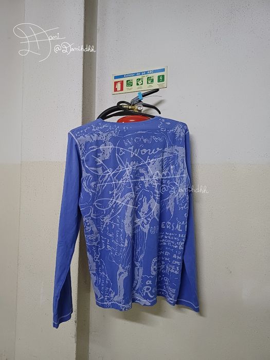 Long Sleeve Sweater | Blue | L | Streetwear | Y2K | 2000s