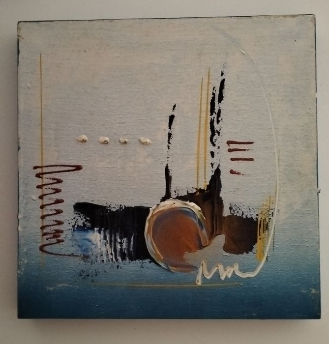 Conjunto de 4 quadros a óleo