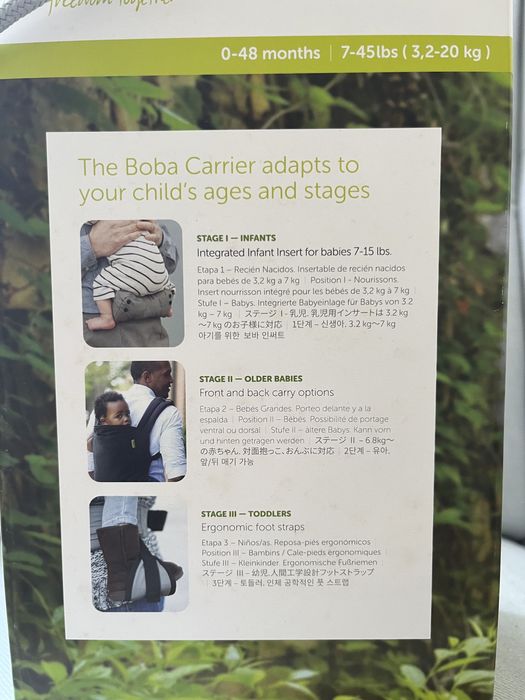 Mochila porta bebés ergonómica BOBA