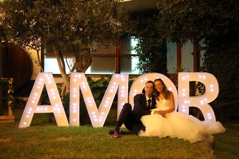 Aluguer Letras iluminadas XXL