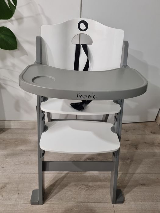 Krzesełko do karmienia Lionelo szare
