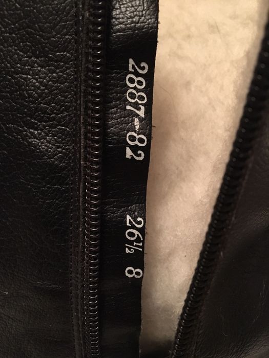 Полусапожки (сапожки) зимние, кожа, 26-26,5 см, Югославия, нов.черные