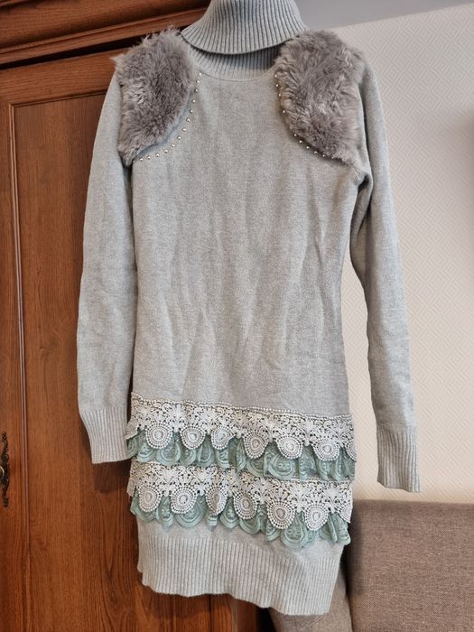 Sweter golf popiel