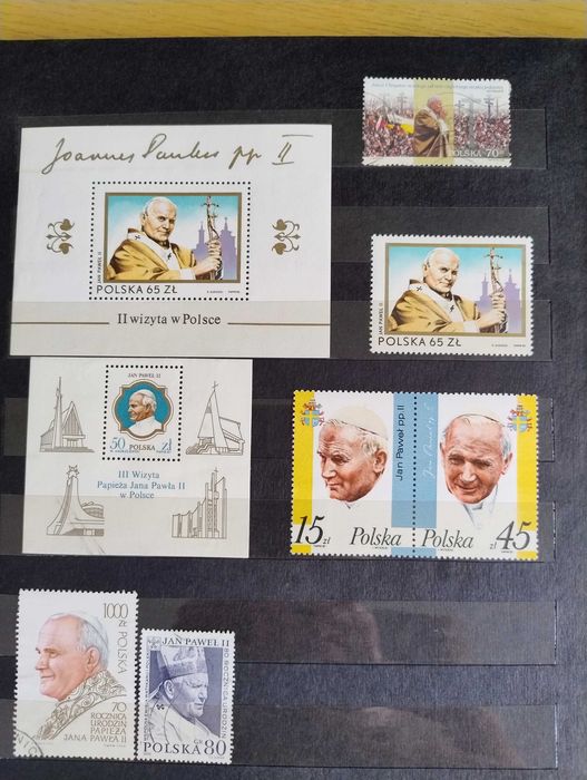 Znaczki papież Jan Paweł II