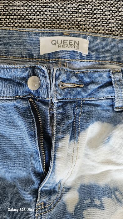 Queen Hearts Paris spodnie jeans damskie L