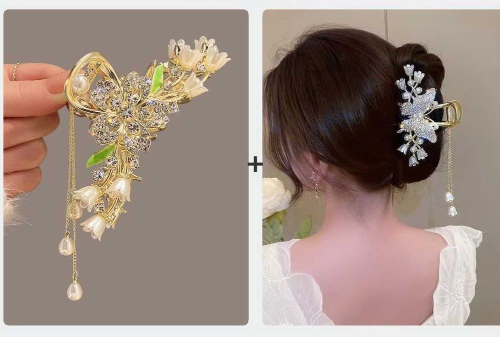 Заколки для волос с камнями