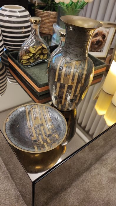 Conjunto de duas peças em latão
