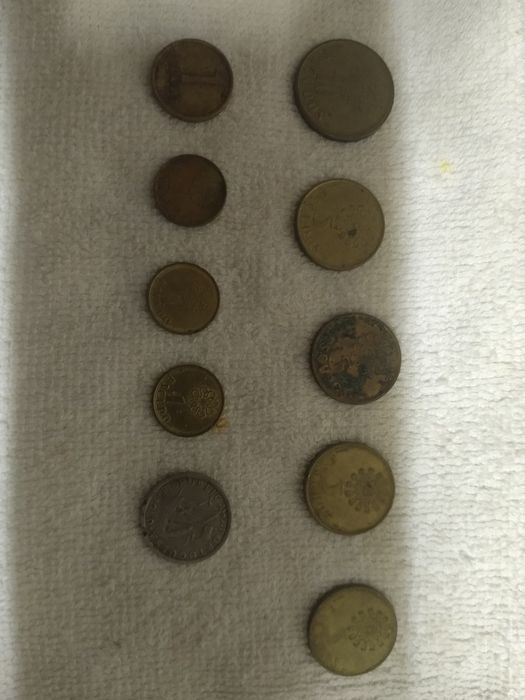 10 moedas de escudo Portugal