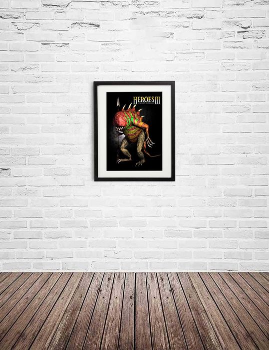 Plakat z gry Heroes III Oprawiony w ramę 40x50