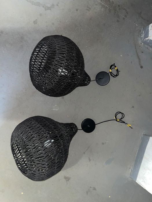 Dwie boho duże lampy