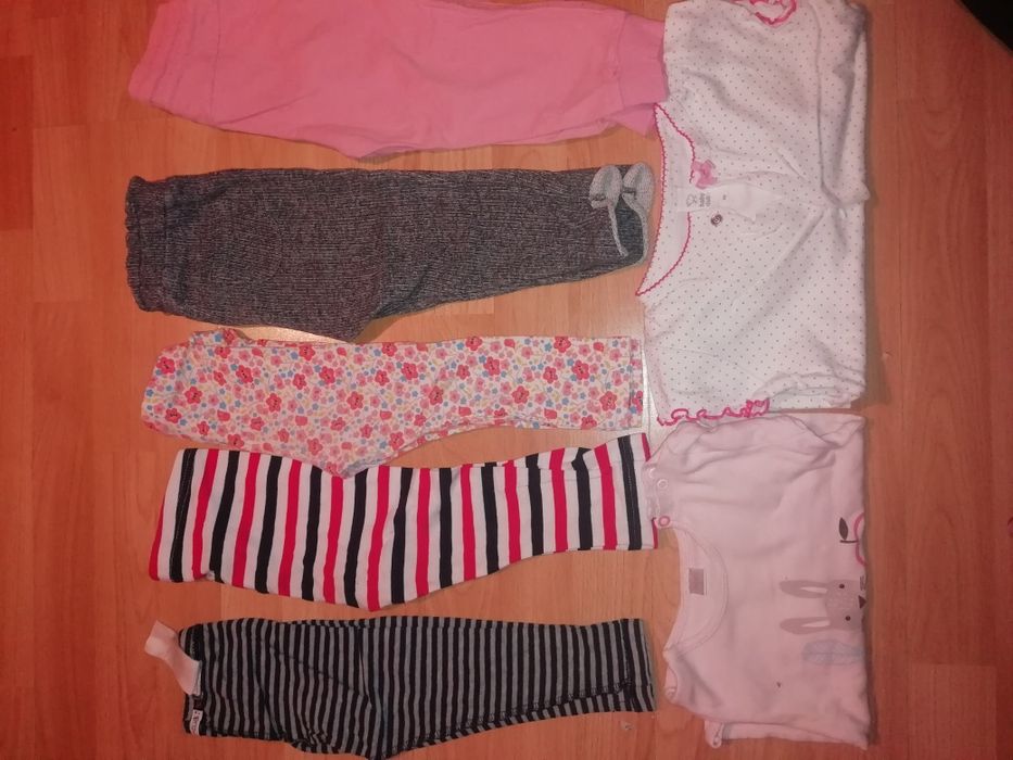 R. 86 zestaw legginsy  body rampers mega Paka