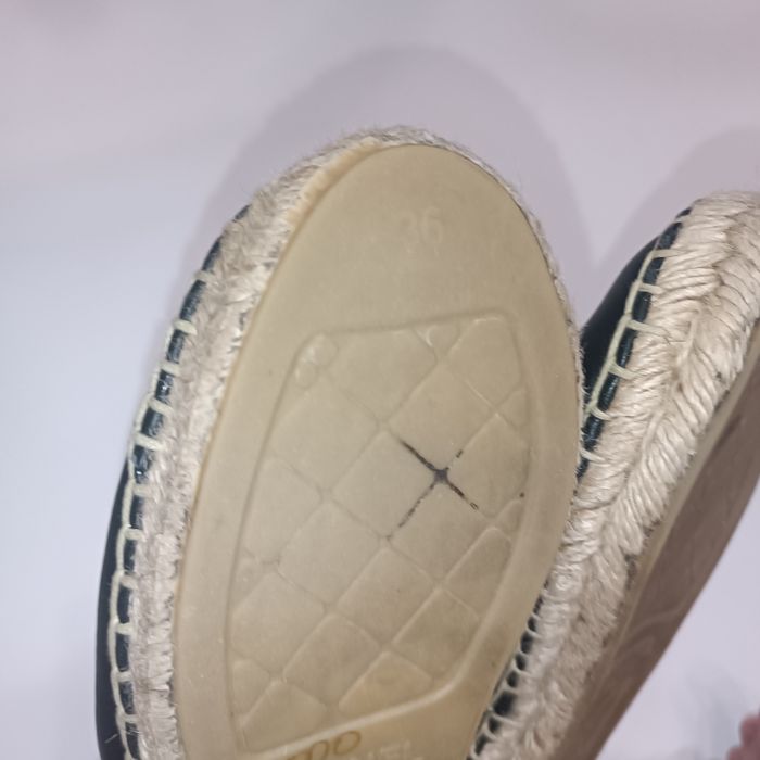 Chanel кожаные эспадрильи