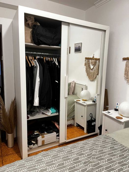 Roupeiro portas deslizantes com espelho