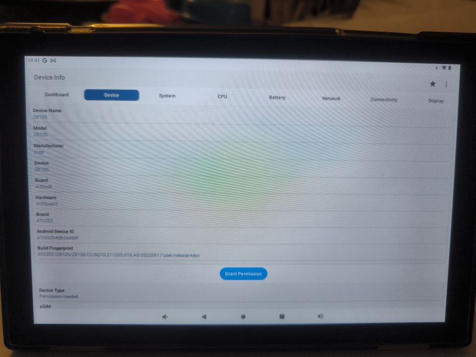 Tablet Android 10" Android 12