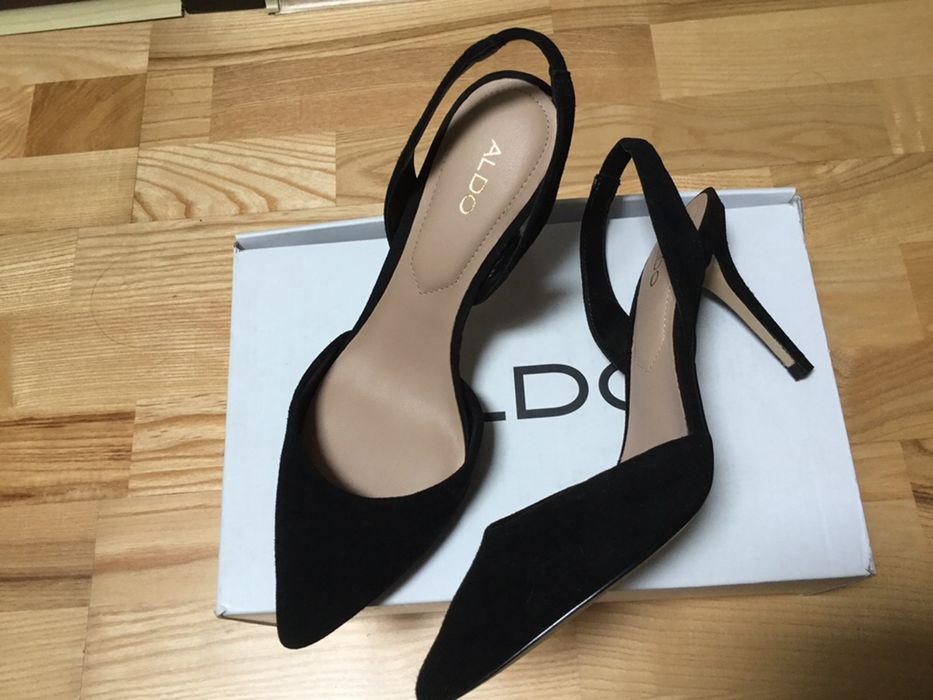Czarne skórzane szpilki ALDO roz. 37