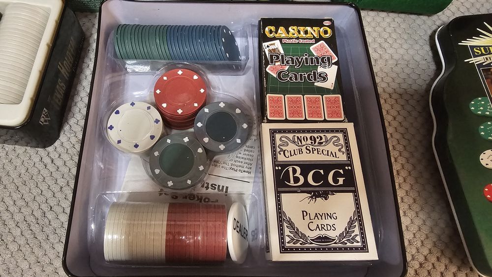 Zestaw Poker Texas Hold'em Chipy + Karty English