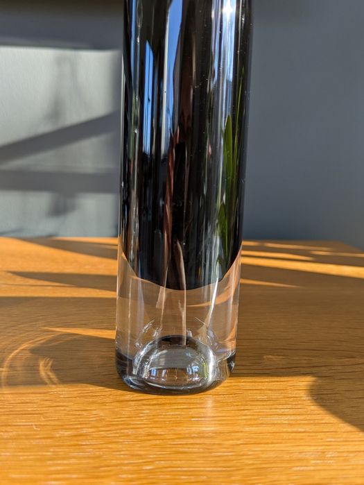 Vintage czarny wazon tuba Graal Germany