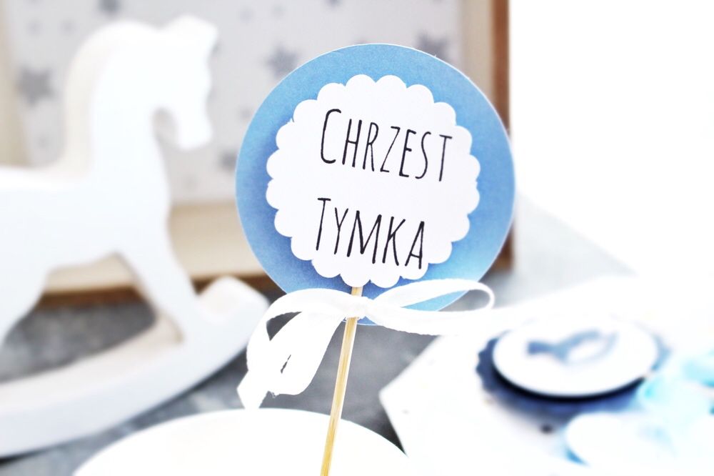 Pikery do babeczek muffinek dekoracje urodzinowe na chrzest chfzconu