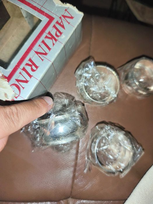 Conjunto de argolas de guardanapos