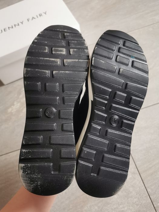 Jak Nowe sneakersy Jenny Fairy czarne 37 na korutnie grubsza podeszwa