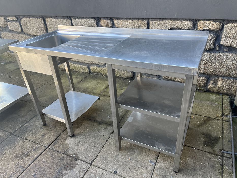 Escaparate em Aço Inox com Pio 1.50mt