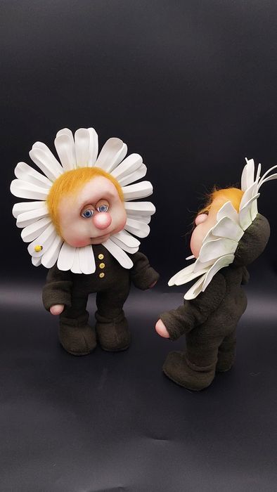 Интерьерная кукла-Цветочек, ручная работа.