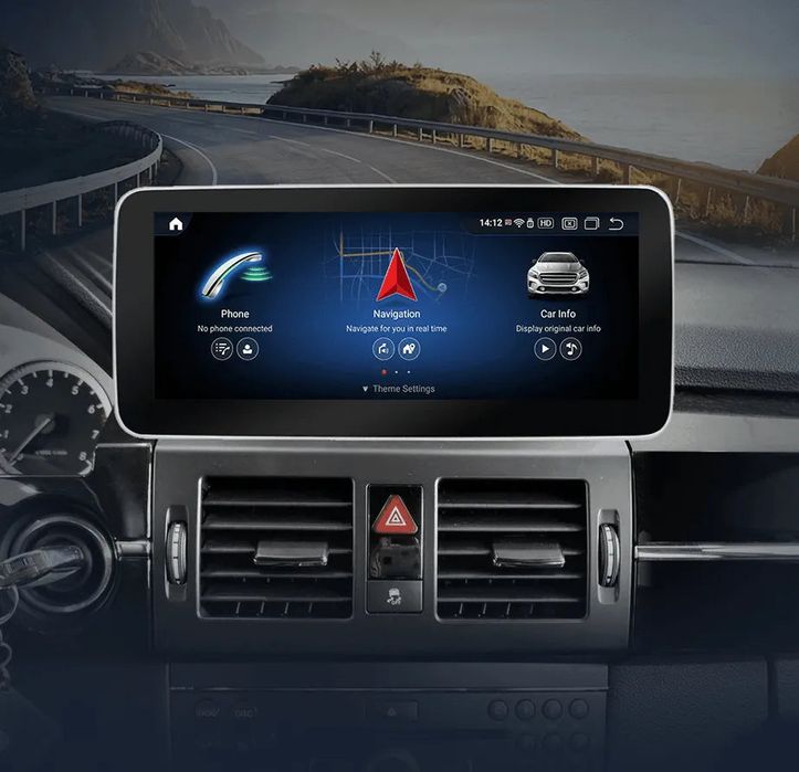 Ekran Radio 10.25" CarPlay Android Auto Navi Mercedes GLK 2008–2015 PL