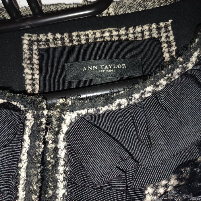 Żakiet w kratkę z ŕóżą ANN TAYLOR