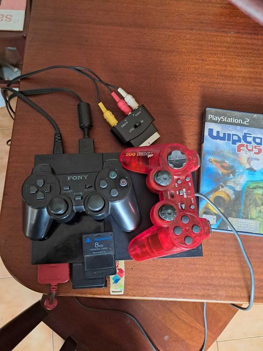 PlayStation 2 Slim desbloqueada com memory card Opentuna e psp  3004