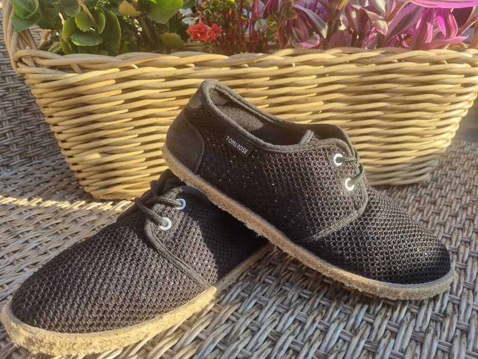 Trampki cenkinowe R37 TOM & ROSE tenisówki sneakersy espadryle