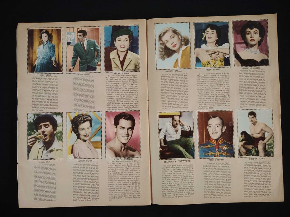 Caderneta completa Artistas de Cinema