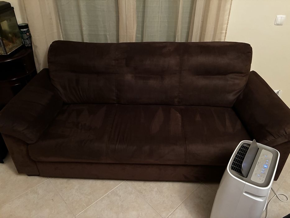 Sofá camurça usado