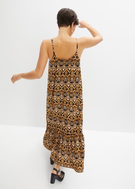 B.P.C długa sukienka wiskozowa we wzory r.44