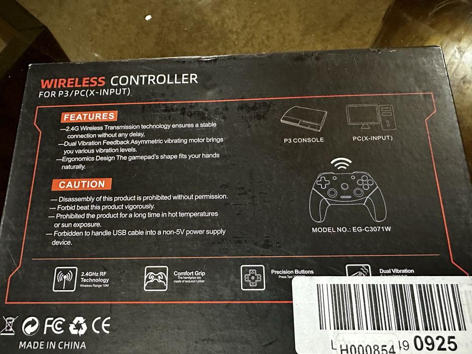 Контролер ПК Maegoo, контролер PS3 2.4G Remote Wireless