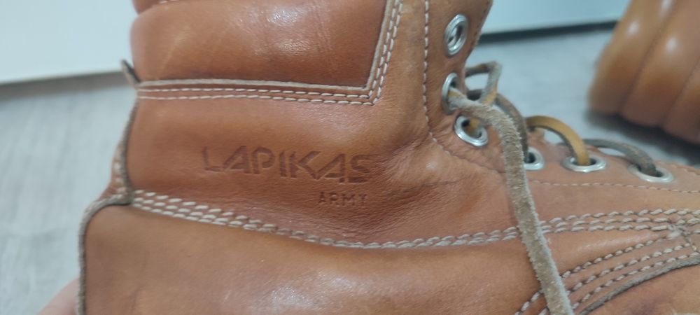Skórzane Buty Skandynawskie Lapikas Army Moc Toe Vintage Survival Rozm. 38/39
