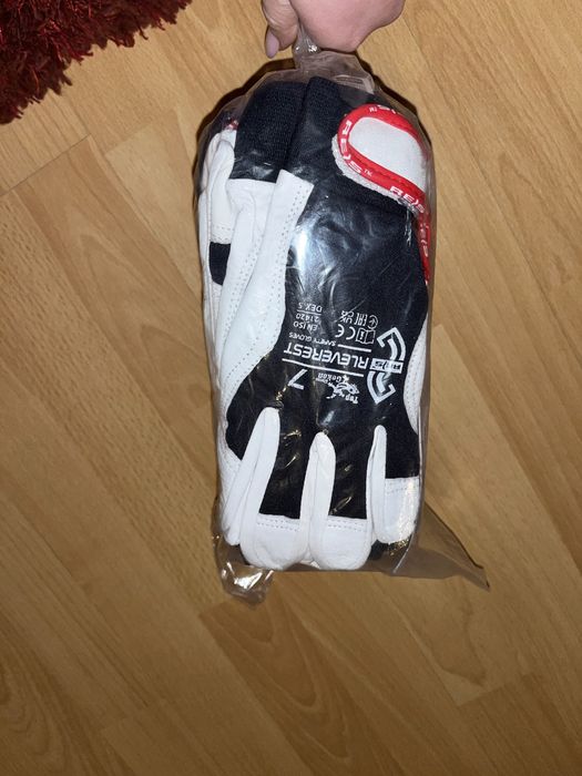 Rękawice monterskie ochronne skora kozia REIS rleverest rozmiar 7