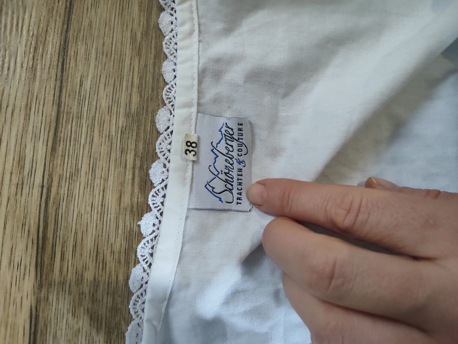Bluzka bawarska dirndl 38 M Crop top 10  Oktoberfest