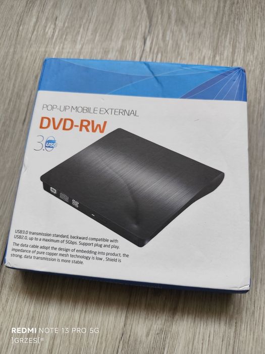Nowy zewnętrzny napęd nagrywarka CD DVD