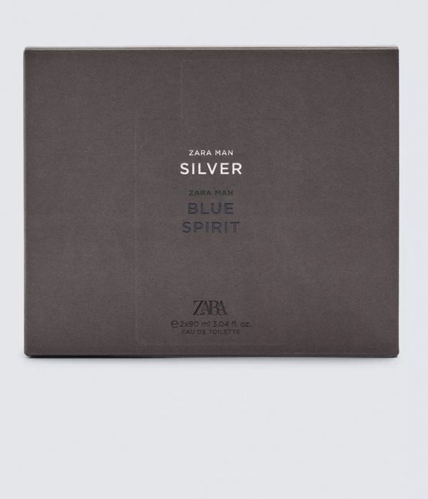 оригінальні чоловічі парфуми ZARA Man Blue Spirit та ZARA Man Silver.