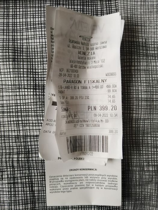 Torebka venezia, jak nowa