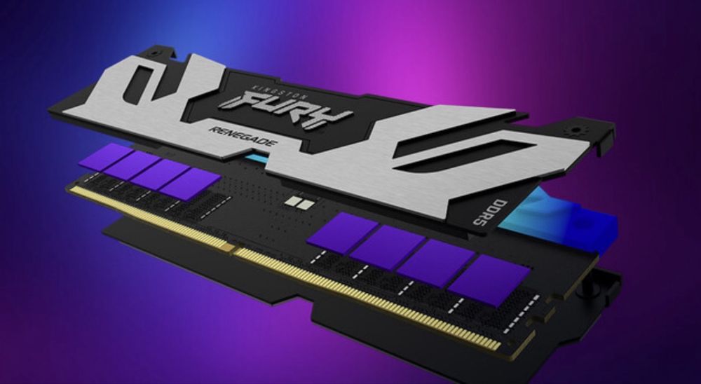 KF564C32RSA-16 (2шт)Kingstone Fury DDR5-6400 32 gb Renegade RGB Silver