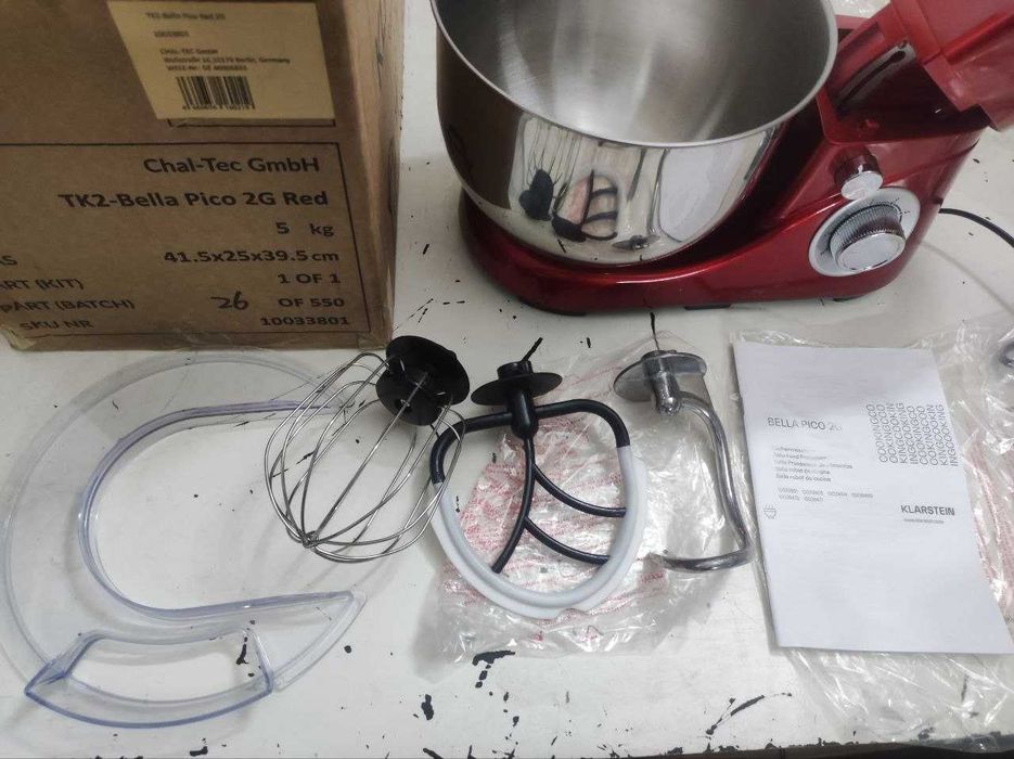 Тістоміс Кухонний комбайн тестомес міксер Klarstein Bella Pico 2G